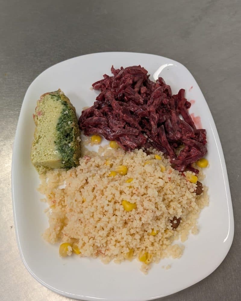 Terrine de légumes, betteraves et semoule